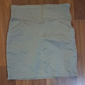 H&M Olive High Waist Pencil Skirt